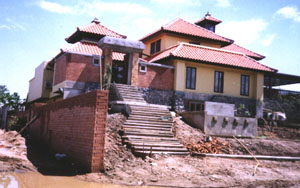 interlocking soil sement block house